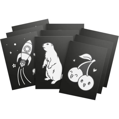 Kidywolf Illuminated Wall Decoration Set 9-pieces