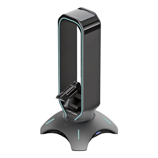LC-Power LC-HUB-HEAD-BUNGEE USB 3.0 Hub, supporto cuffie