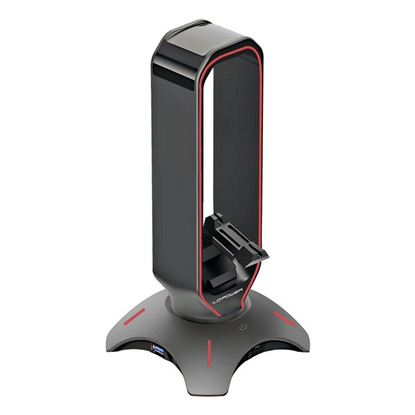 LC-Power LC-HUB-HEAD-BUNGEE USB 3.0 Hub, supporto cuffie