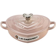 Le Creuset Gourmet Casserole Dish Heart Shaped 20 cm pink