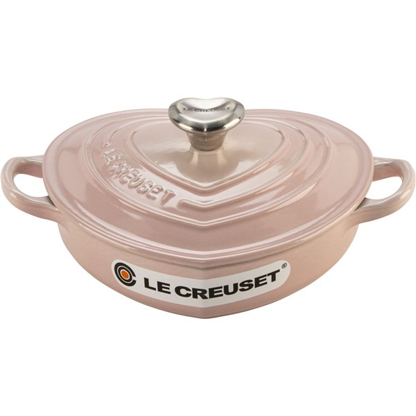 Le Creuset Gourmet Casserole Dish Heart Shaped 20 cm pink