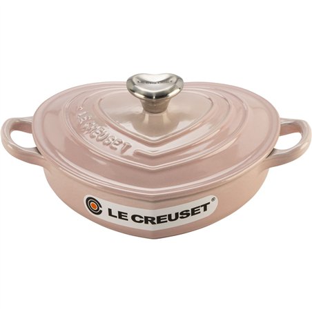 Le Creuset Gourmet Casserole Dish Heart Shaped 20 cm pink