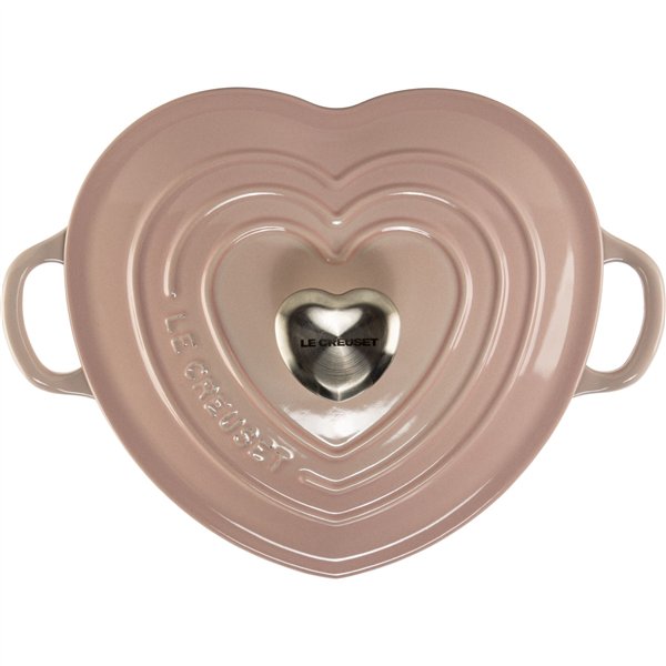Le Creuset Gourmet Casserole Dish Heart Shaped 20 cm pink