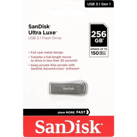 SanDisk Cruzer Ultra Luxe  256GB USB 3.1          SDCZ74-256G-G46
