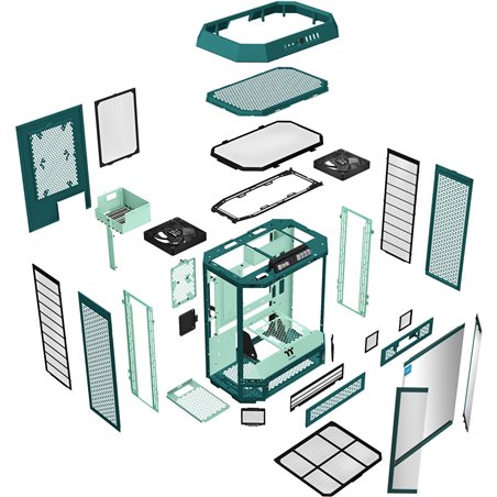 Thermaltake The Tower 600 Transformative Teal