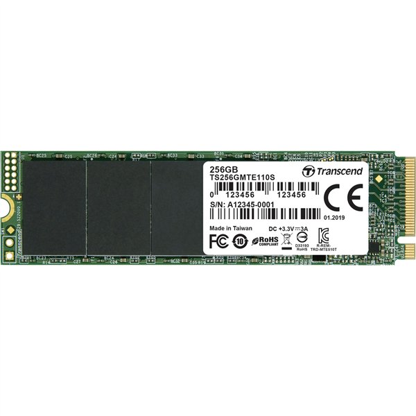 Transcend SSD MTE110S      256GB NVMe PCIe Gen3 x4