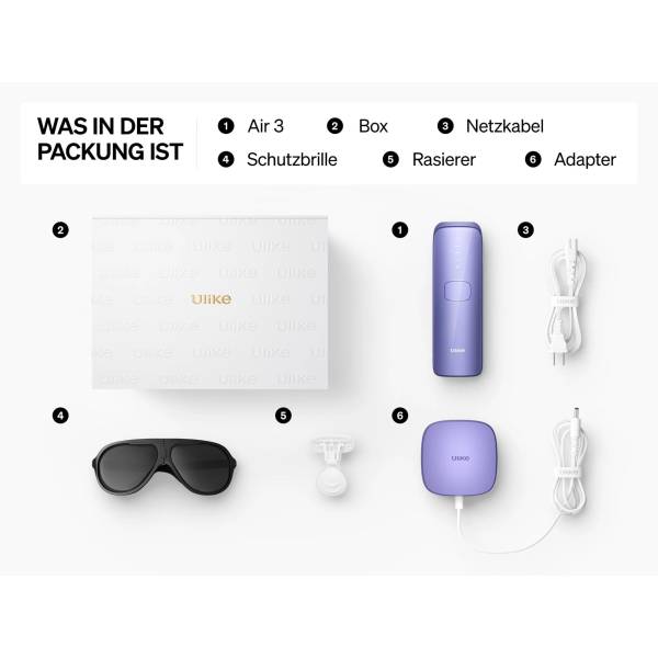 Ulike Air3 viola epilatore luce pulsata intensa