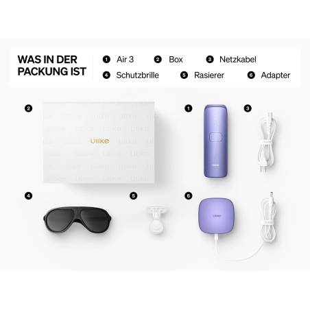 Ulike Air3 viola epilatore luce pulsata intensa