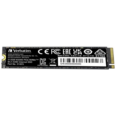 Verbatim Vi5000 M.2 SSD    512GB PCIe4 NVMe                 31825