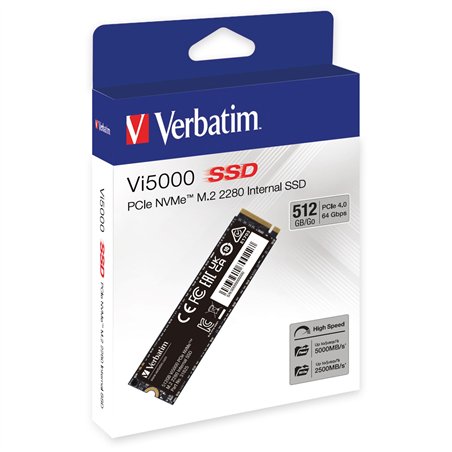 Verbatim Vi5000 M.2 SSD    512GB PCIe4 NVMe                 31825