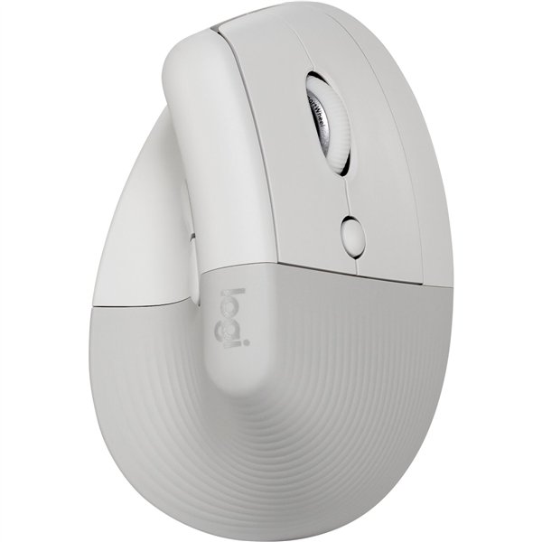 Logitech Lift for Business Maus Vertikal ergonomisch Off-White