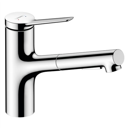 Hansgrohe Zesis M33 miscelatore cucina monocom.150 2jet estraib.