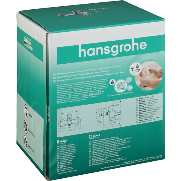 Hansgrohe Focus Single lever basin Mixer 100 w. pop-up waste
