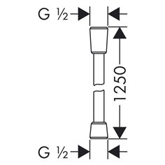 Hansgrohe Isiflex flessibile doccia 125cm cromo 2