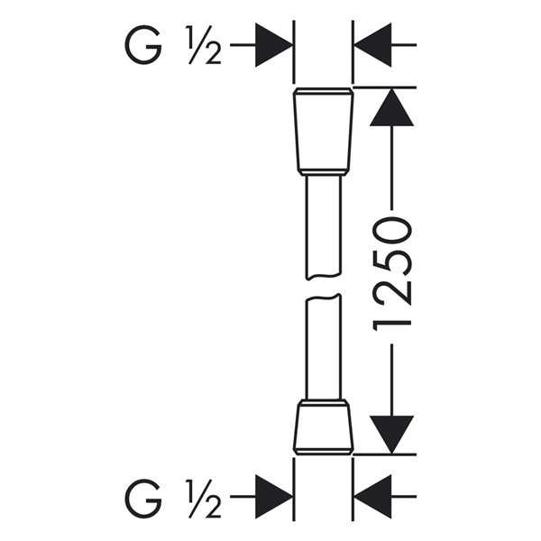Hansgrohe Isiflex flessibile doccia 125cm cromo