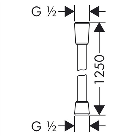 Hansgrohe Isiflex flessibile doccia 125cm cromo