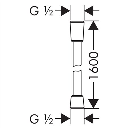 Hansgrohe Isiflex flessibile doccia 160cm cromo