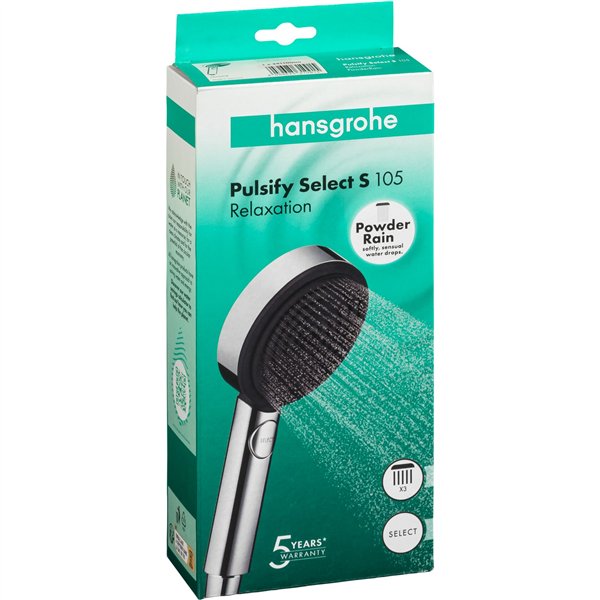 Hansgrohe Pulsify Select S cromo doccetta 105 3jet Relaxation