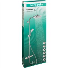 Hansgrohe Crometta S Showerpipe 240 1jet con termostato cromo 2