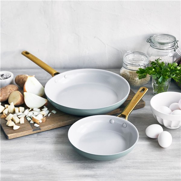 GreenPan Padova Reserve 2pc Frying Pan Set Sky Blue