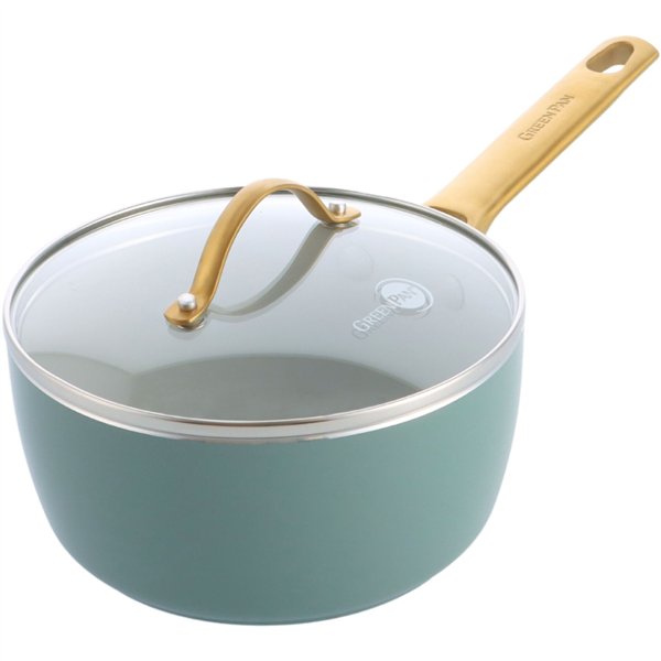 GreenPan Padova Reserve Saucepans 18cm Sky Blue