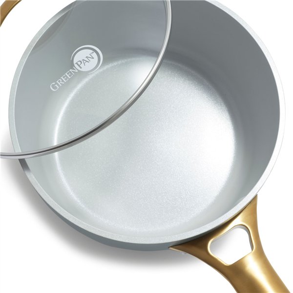 GreenPan Padova Reserve Saucepans 18cm Sky Blue