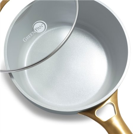 GreenPan Padova Reserve Saucepans 18cm Sky Blue