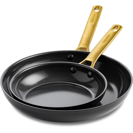 GreenPan Padova Reserve 2pc Frying Pan Set 20+26cm Black