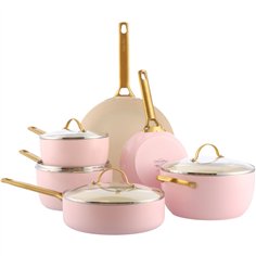GreenPan Padova Reserve 6 pcs Pot & Pan Set Pink