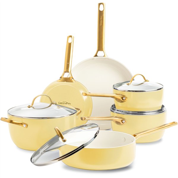 GreenPan Padova Reserve 6 pcs Pot & Pan Set Yellow