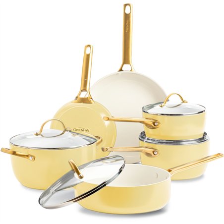 GreenPan Padova Reserve 6 pcs Pot & Pan Set Yellow