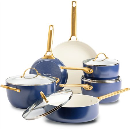 GreenPan Padova Reserve 6 pcs Pot & Pan Set Blue