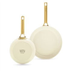 GreenPan Padova Reserve 2Tlg Frypan Set 20+26cm Cream White
