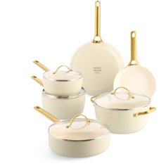 GreenPan Padova Reserve 6 pcs Pot & Pan Setet Cream White