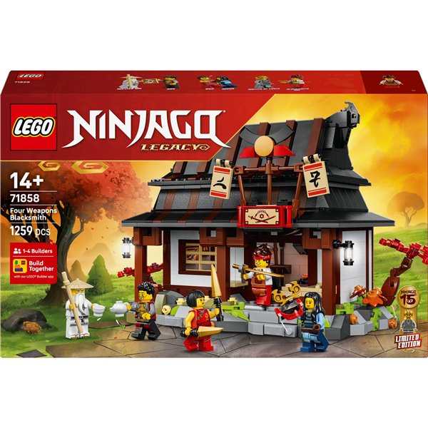 LEGO NINJAGO 71858 Four Weapons Blacksmith 15th Anniversary