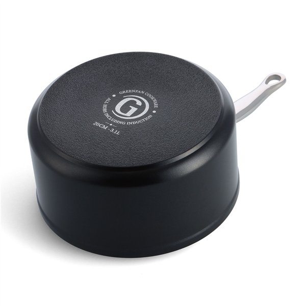 GreenPan Barcelona Pro Stielkasserolle 20cm Schwarz