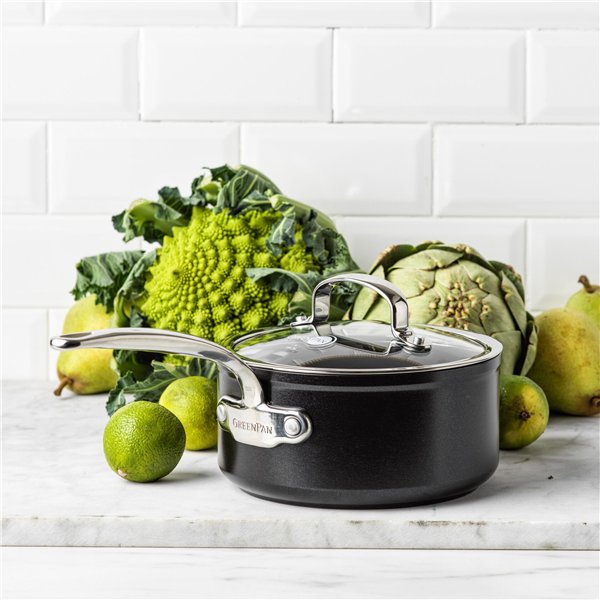 GreenPan Barcelona Pro Stielkasserolle 20cm Schwarz