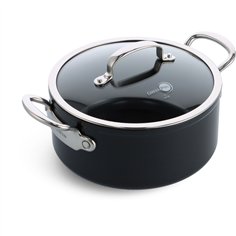 GreenPan Barcelona Pro Kasserolle 24cm Schwarz