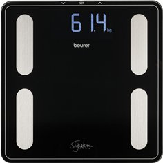 Beurer BF 400 nero bilancia diagnostica vetro