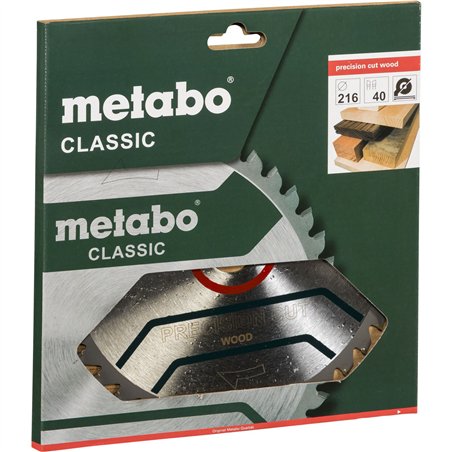 Metabo PrecisionCutClassic 216x 30, 40 WZ 5neg
