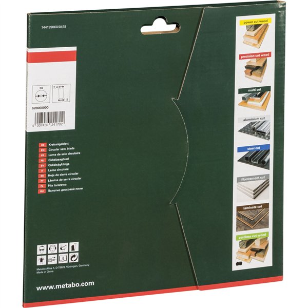 Metabo PrecisionCutClassic 216x 30, 40 WZ 5neg