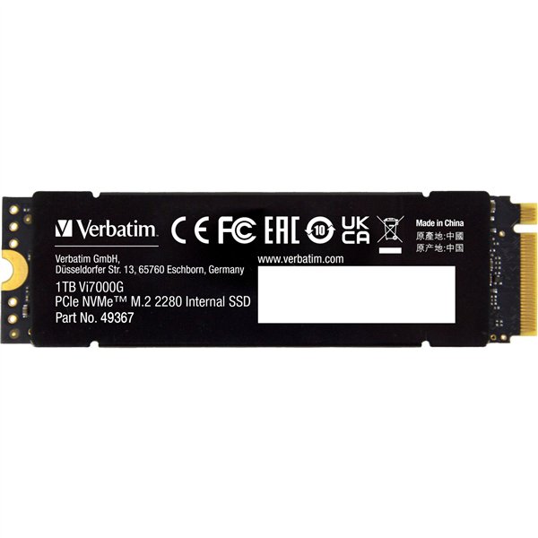 Verbatim Vi7000G M.2 SSD     1TB PCIe NVMe                  49367
