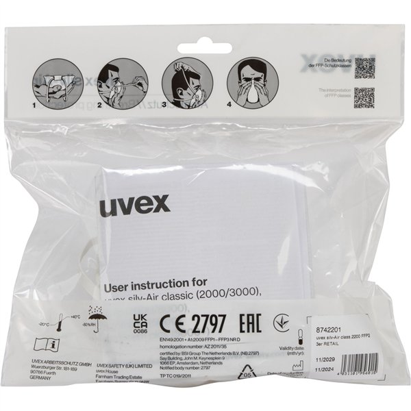 uvex silv-Air class.2200 FFP2 3x