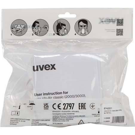 uvex silv-Air class.2200 FFP2 3x