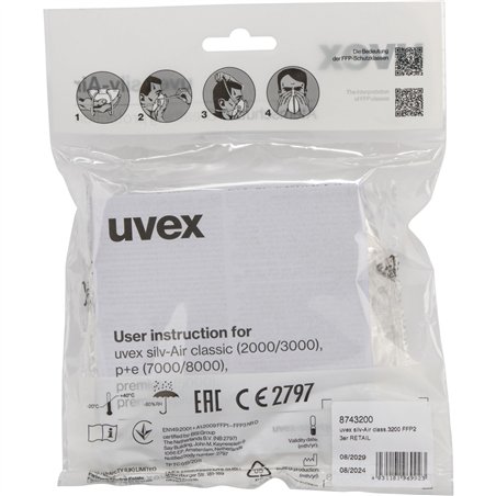 uvex silv-Air class.3200 FFP2 3x