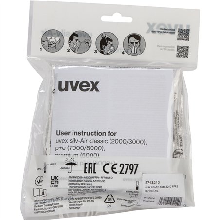 uvex silv-Air class.3210 FFP2 3x