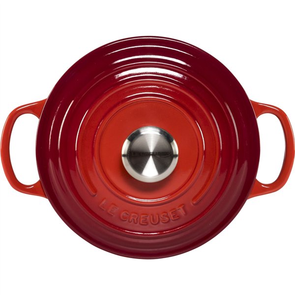 Le Creuset Signature casseruola roton. 18 cm rosso ciliegia