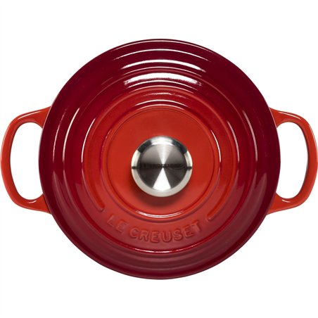 Le Creuset Signature casseruola roton. 18 cm rosso ciliegia