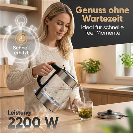 Proficook PC-WKS 1322 G inox LED  1,7L