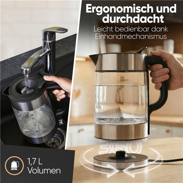 Proficook PC-WKS 1322 G darkinox LED  1,7L